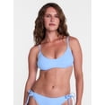 thumbnail image 1 of Time and Tru Women's and Women's Plus Ribbed Plunge Bralette Bikini Top, Sizes XS-2X, 1 of 5