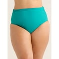 thumbnail image 1 of Time and Tru Women's and Women's Plus Ruched Slimming Bikini Bottoms, Sizes S-3X, 1 of 5