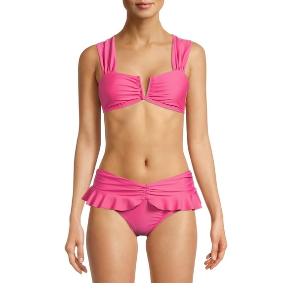 Time and Tru Women’s and Women’s Plus Ruffle Bikini Bottom