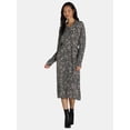 thumbnail image 1 of Time and Tru Women’s and Women's Plus Shirt Dress with Long Sleeves, Sizes XS-4X, 1 of 4