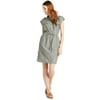 Time and Tru Women's and Women's Plus Short Sleeve Utility Shirt Dress, Sizes XS-4X