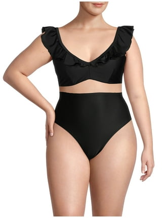 Plus size swim tops walmart sale