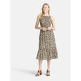 thumbnail image 1 of Time and Tru Women's and Women’s Plus Sleeveless Midi Dress, Sizes XS-4X, 1 of 4