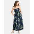 thumbnail image 1 of Time and Tru Women's and Women's Plus Smocked Waist Maxi Dress, Sizes XS-4X, 1 of 4
