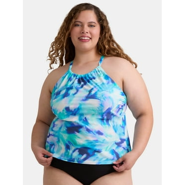 Time and Tru Women's and Women's Plus Tankini Top, Sizes S - 2X