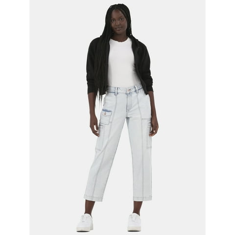 Women's and Women’s Plus Utility Jeans, 27" Inseam, Sizes 2-20