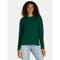 thumbnail image 1 of Time and Tru Women's and Women's Plus Waffle Stitch Sweater with Long Sleeves, Midweight, Sizes XS-4X, 1 of 5