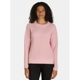 thumbnail image 1 of Time and Tru Women's and Women's Plus Waffle Stitch Sweater with Long Sleeves, Midweight, Sizes XS-4X, 1 of 5
