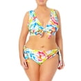 thumbnail image 1 of Time and Tru Women's and Women's Tie Front Bikini Swim Top with Wide Straps, 1 of 4
