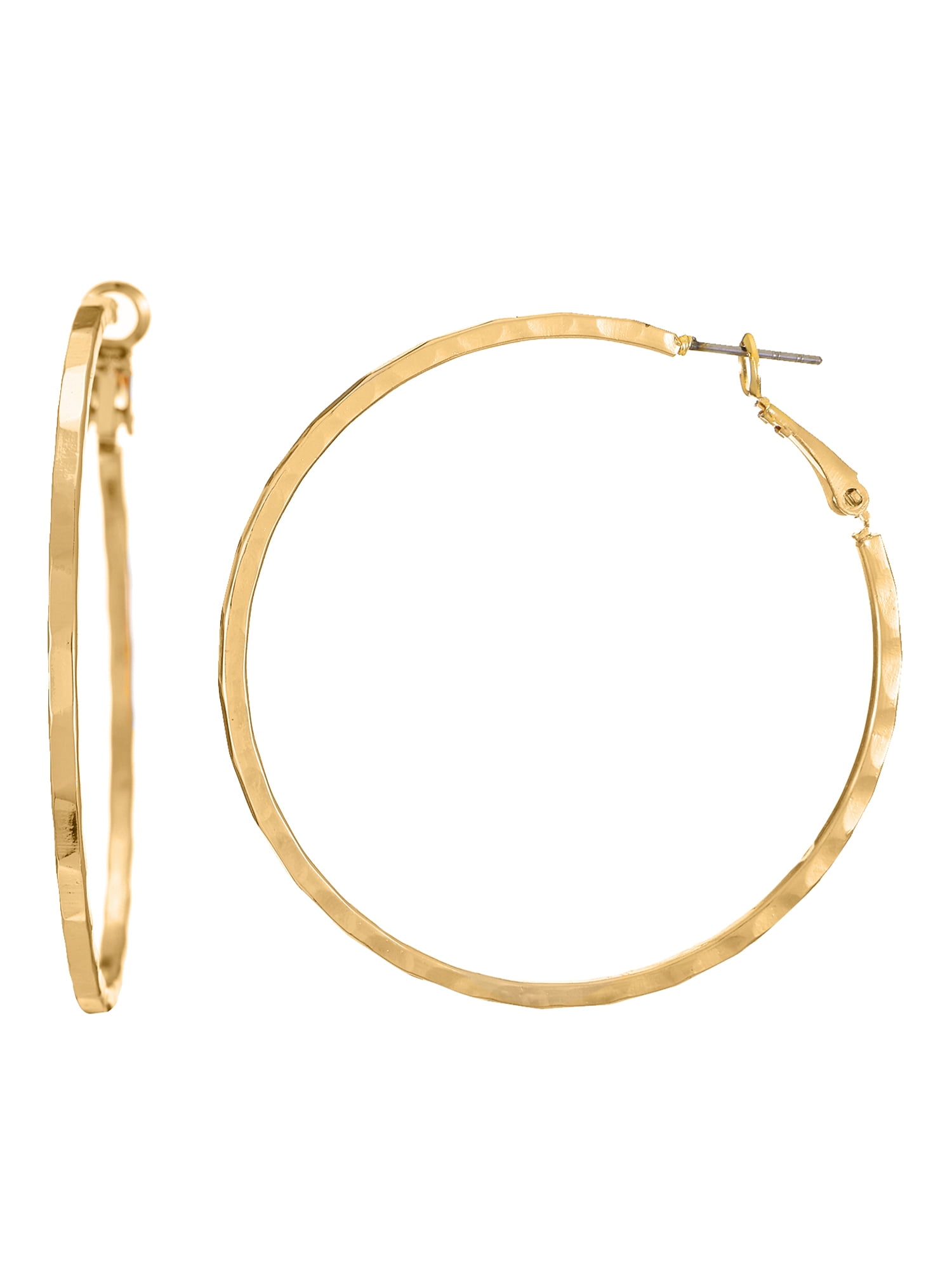 Time and Tru Womens Gold Hoop Earrings, Pair Jamaica Ubuy