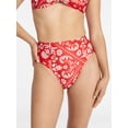thumbnail image 1 of Time and Tru Women's and Women's Plus High Waisted Bikini Bottoms, Sizes XS-3X, 1 of 5