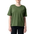 thumbnail image 1 of Time and Tru Womens Pima Cotton Boyfriend T-shirt, 1 of 6