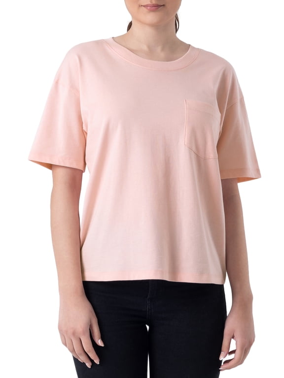 Women's Pima Cotton Boyfriend T-shirt, Solid