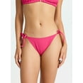 thumbnail image 1 of Time and Tru Women's and Women's Plus Ribbed Side Tie Bikini Swim Bottoms, Sizes XS-2X, 1 of 6