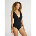 thumbnail image 1 of Time and Tru Women's and Women’s Plus Plunge One Piece Swimsuit, Sizes XS- 2X, 1 of 5