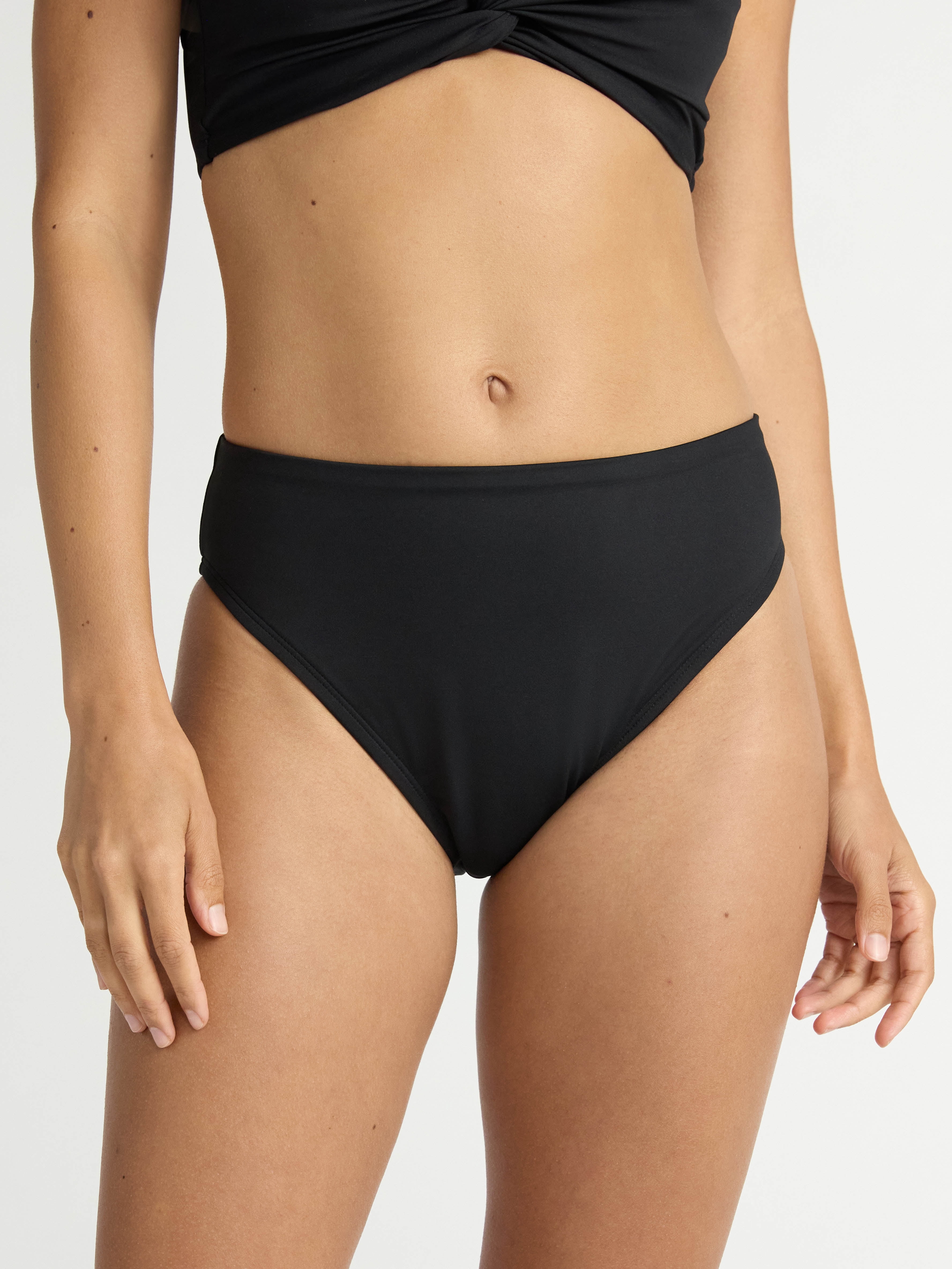 Time and Tru Women's Hi Cut Cheeky Bikini Bottoms, Sizes XS-2X