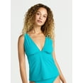 thumbnail image 1 of Time and Tru Women's and Women’s Plus V Neck Tankini Top, Sizes XS-2X, 1 of 3