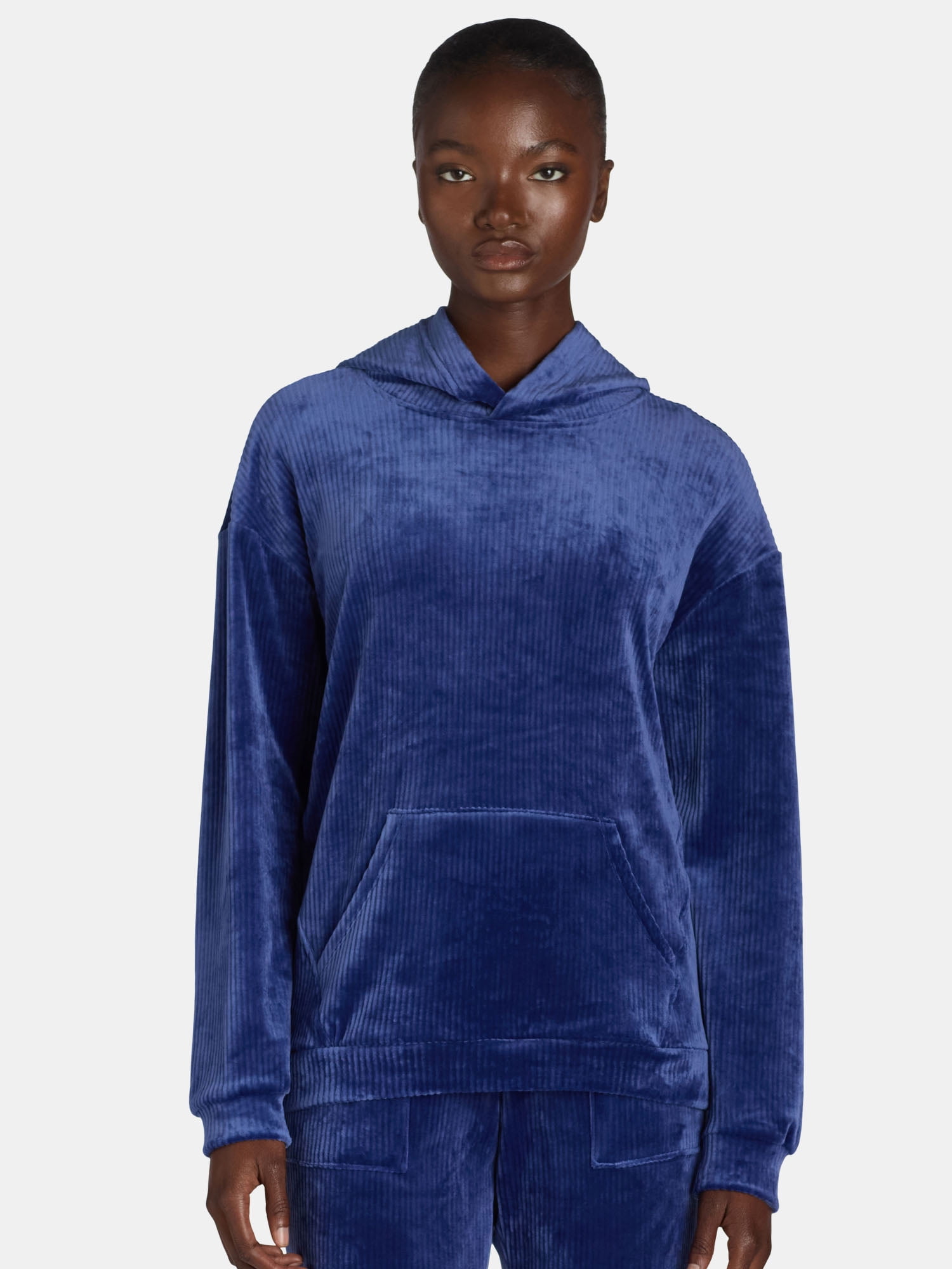 Time and Tru's Ribbed Velour Sweatshirt