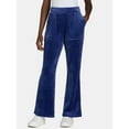 thumbnail image 1 of Time and Tru's Women’s Ribbed Velour Pants, 29” Inseam, Sizes S-XXXL, 1 of 4