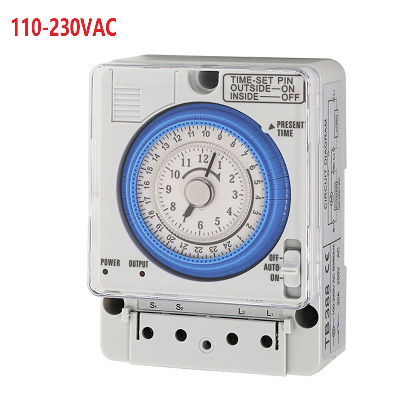 Time control switch TB388 Mechanical timer 24hour control 110230VAC