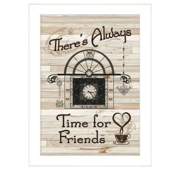 Time for Friends by Millwork Engineering Printed Wall Art Wood Multi-Color