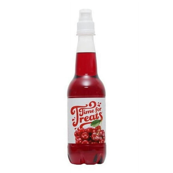 Time for Treats Snow Cone Syrup, Cherry 16.9 fl oz. VKP1185 | Snow Cones Party Drinks Slushes Flavoring