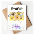 thumbnail image 1 of Time for tea Biscuits Chocolate Welcome Back Greeting Cards Envelopes Blank, 1 of 4