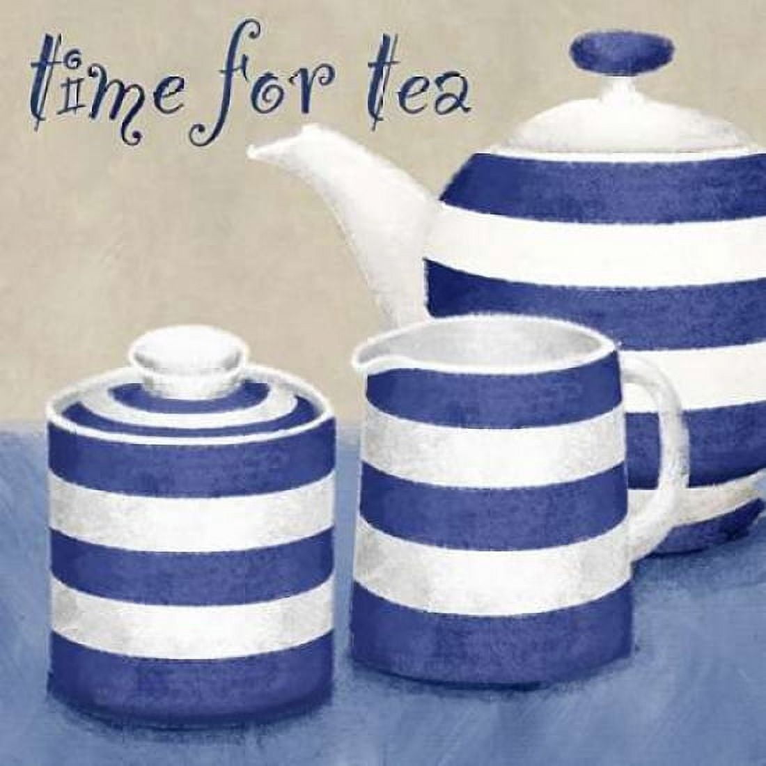 Time for tea Canvas Art - Wood Linda (24 x 24)