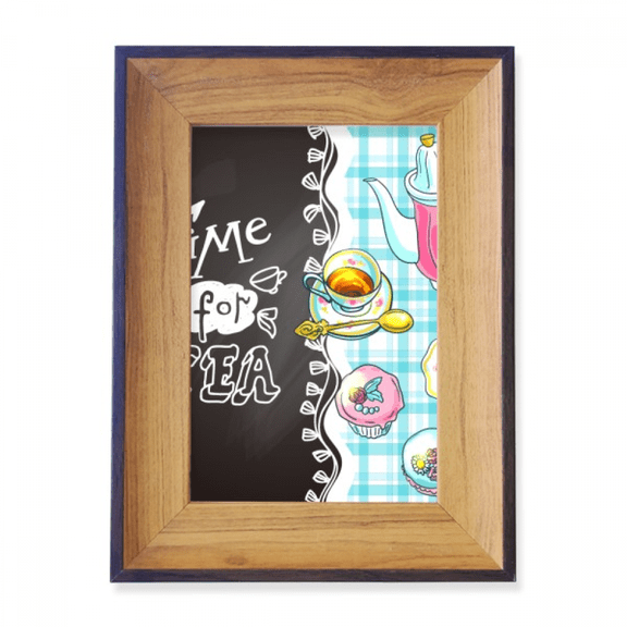 Time for tea Cupcake Teaport France Photo Frame Exhibition Display Art Desktop Painting