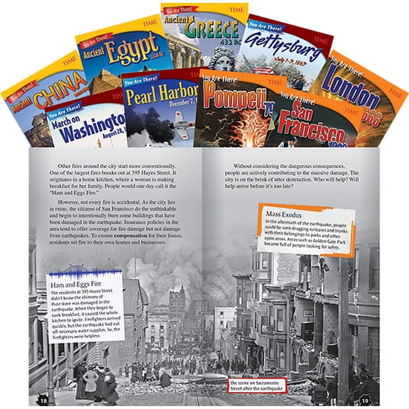 Time(r) Informational Text: Time(r) Grades 6-8: You Are There! 9-Book Set (Other)