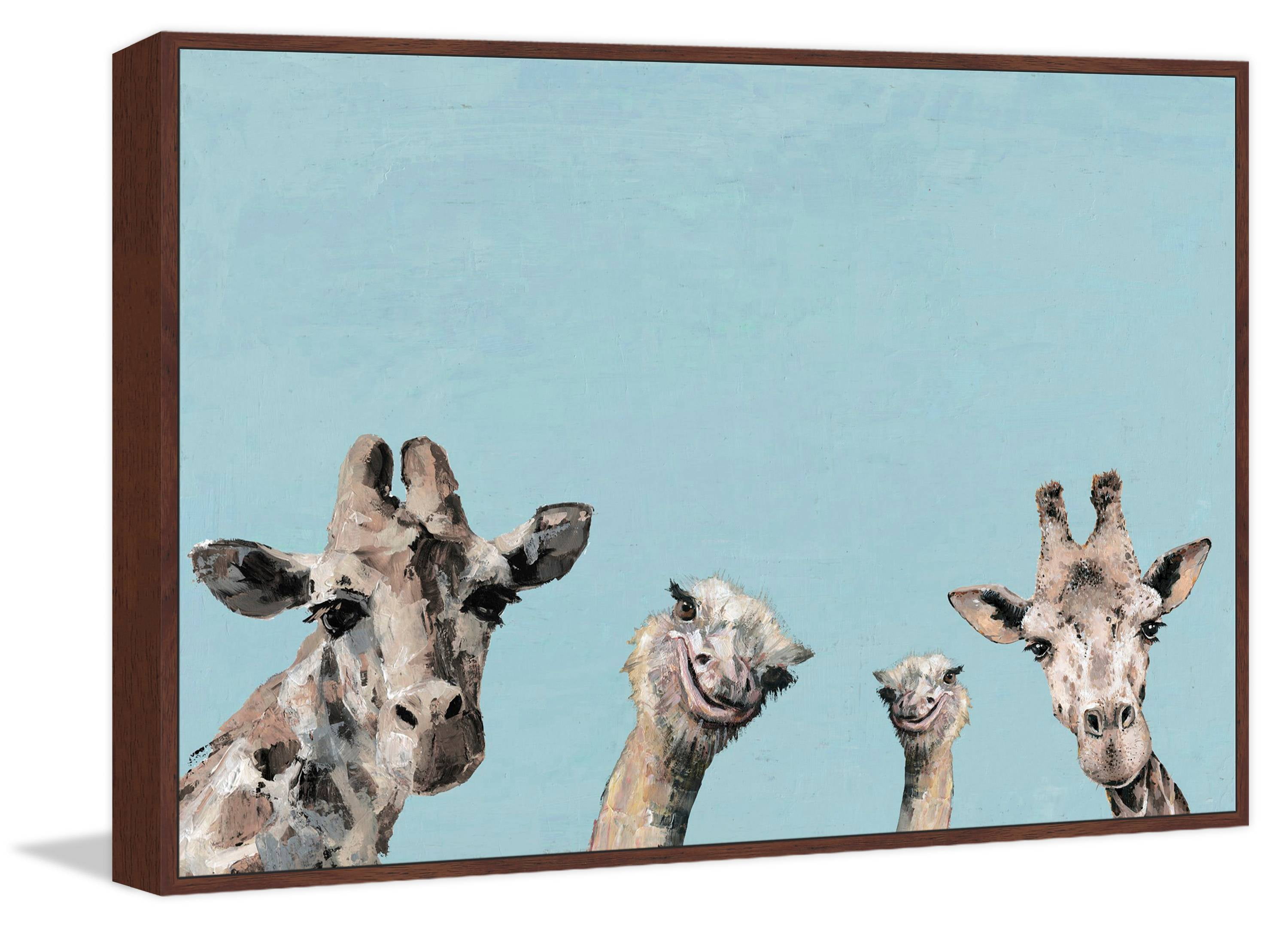 Time to Party! Floater Framed Painting Print on Canvas