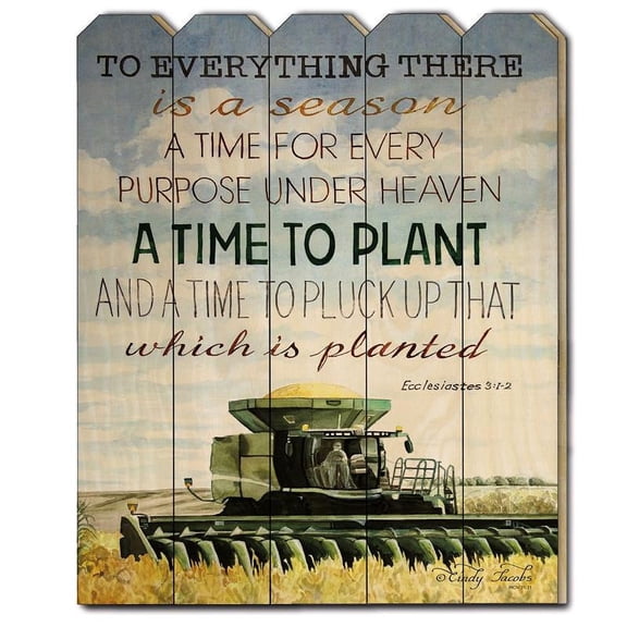 TrendyDecor4U Time To Plant By Cindy Jacobs Wall Art CIN234P