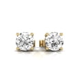 thumbnail image 1 of TimeLe$$ Classics 0.25 Carat TW Natural Round Cut Solitaire Diamond Stud Earrings For Women in 14K Yellow Gold, 1 of 5