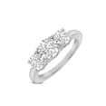 thumbnail image 1 of TimeLe$$ Classics 1.50 Carat TW Round Cut Lab Grown Diamond Three Stone Engagement Ring in 14K White Gold (Ring Size: 6.5), 1 of 6