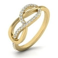 thumbnail image 1 of TimeLe$$ Classics 14K Yellow Gold Diamond Infinity Ring (Ring Size 6), 1 of 5