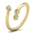 thumbnail image 1 of TimeLe$$ Classics 14K Yellow Gold Natural Diamond Infinity Promise Ring (Ring Size 10), 1 of 6