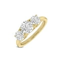 thumbnail image 1 of TimeLe$$ Classics Lab Grown 3 Stone 14K Yellow Gold Round Cut Diamond Engagement Ring - 3 Carat TW (Ring Size: 9), 1 of 6