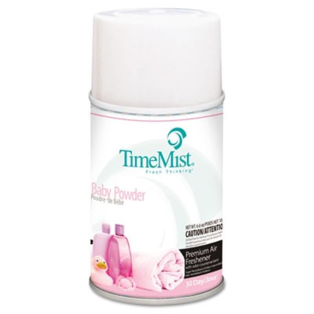 Premium Metered Air Freshener Refill, Baby Powder, 5.3 oz Aerosol Spray, 12/Carton Premium Metered Air Freshener Refill, Baby Powder, 5.3 oz Aerosol Spray, 12/Carton