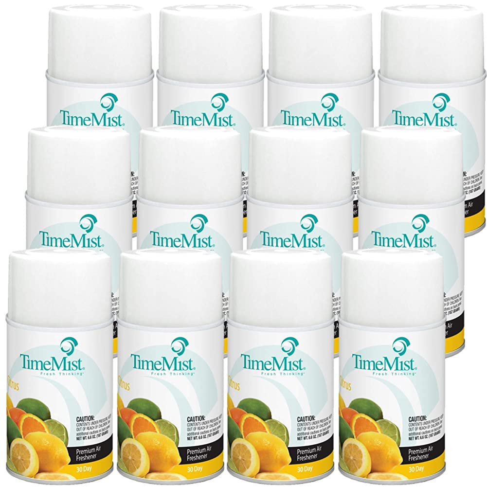 TimeMist Premium Metered Air Freshener Refills Citrus 7.1 oz (Case