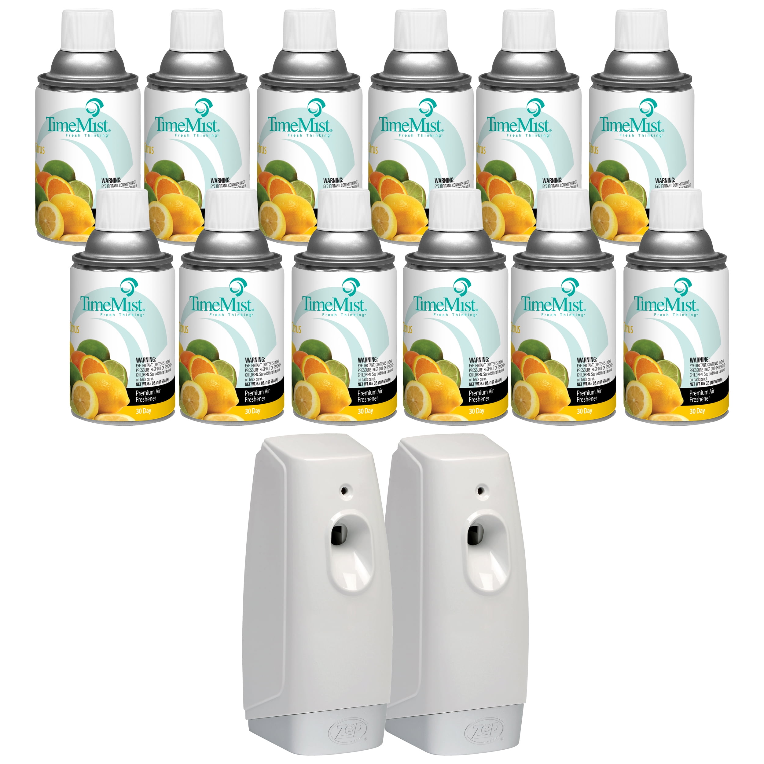 TimeMist Premium Metered Air Freshener Refills, Citrus (Case of 12