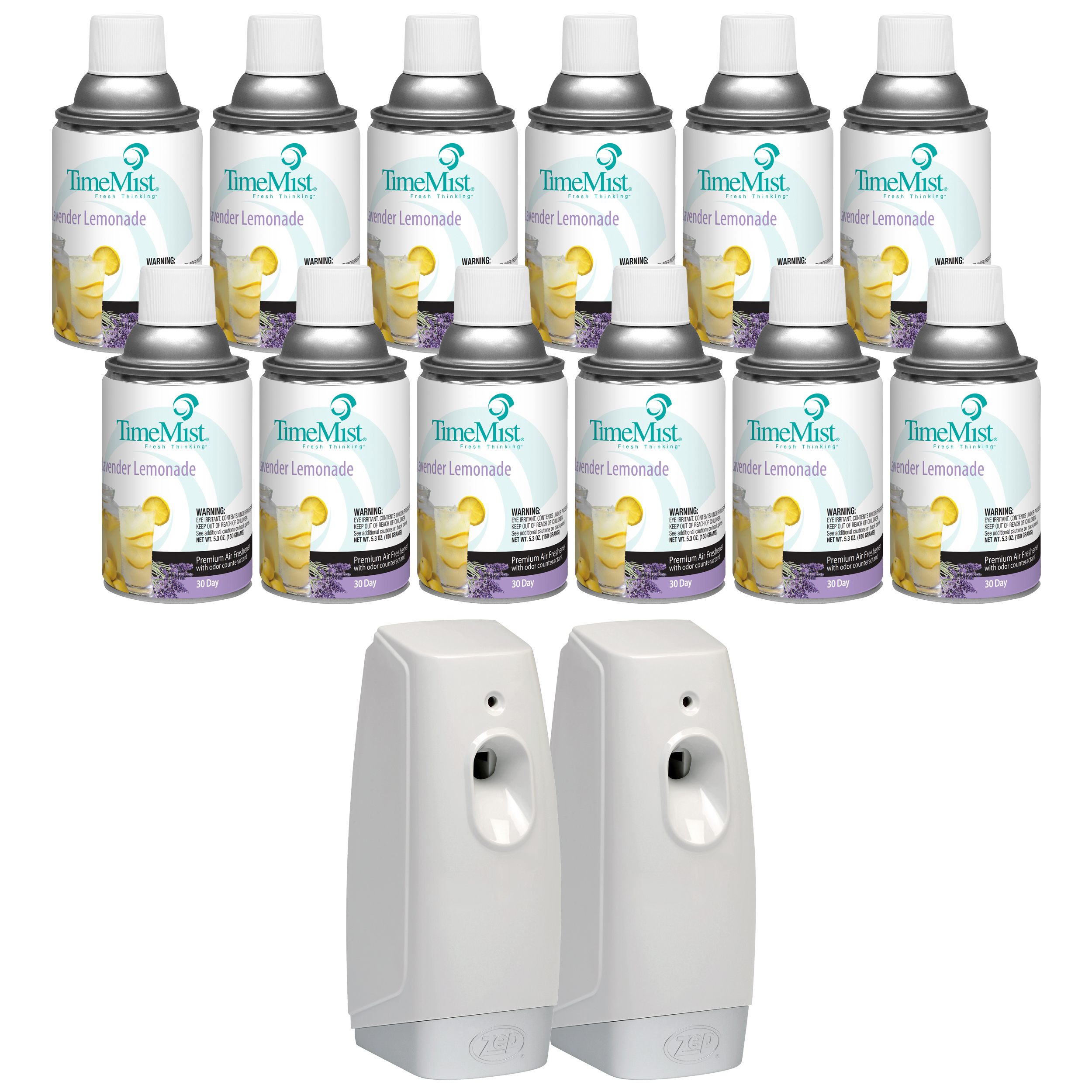 TimeMist Premium Metered Air Freshener Refills, Lavender Lemonade (Case