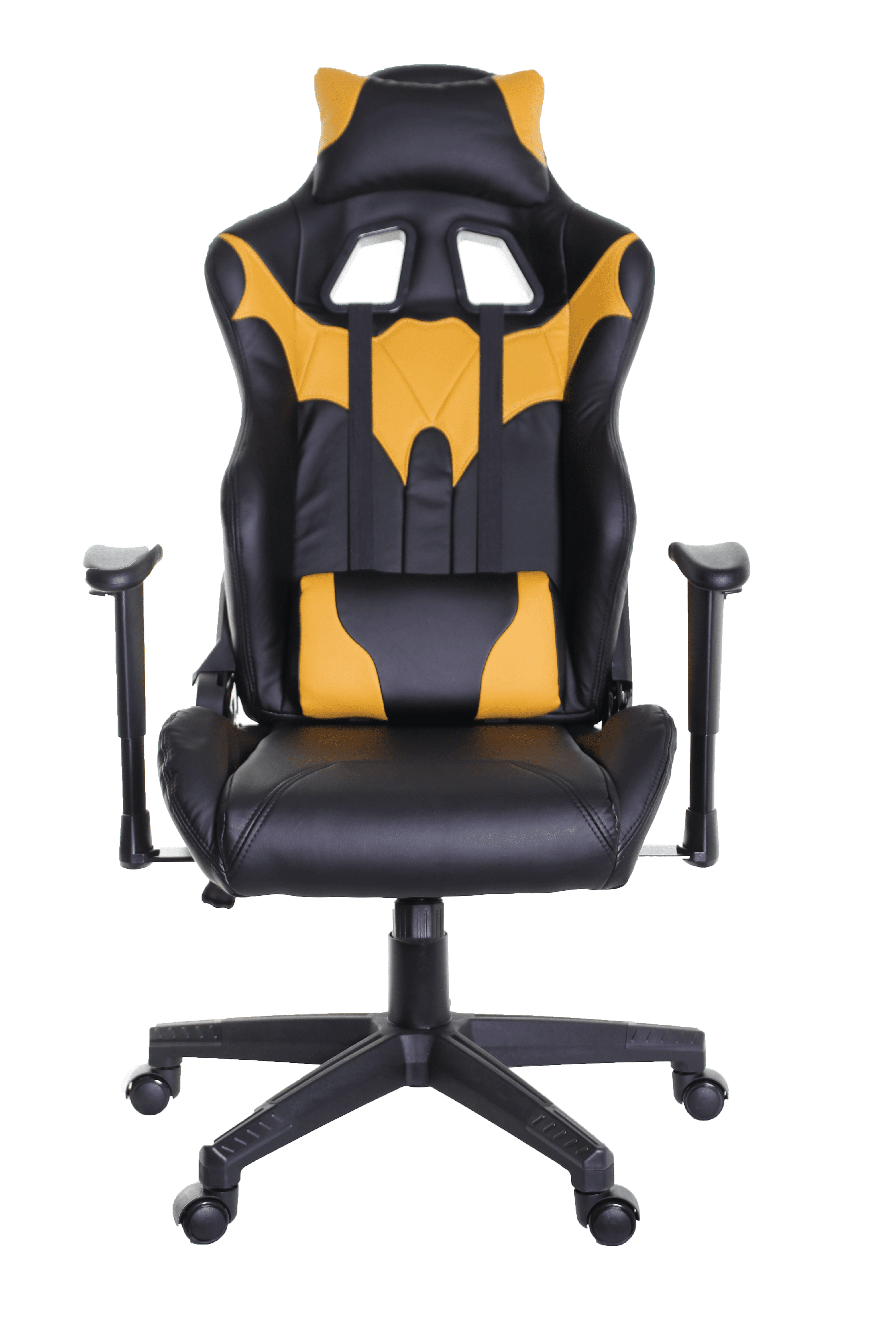 TimeOffice Batman Series Ergonomic Video Gaming Chair Race Car Style with PU leather and Lumbar Head Cushion for Computer Gaming and Office Working
