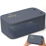 Timed Lock Box - Unplug from Cell Phones, Video Games, Socials, Snacks, Distractions - Time Locking Container - 30 Days Max Timer - Habit Control Tool - Gray