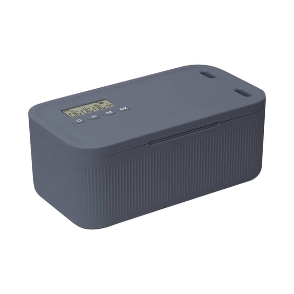 Timed Lock Box with Timer Phone Lock Box Self-Control Lockable Storage Box Unplug From Phones Video ,Additional Security