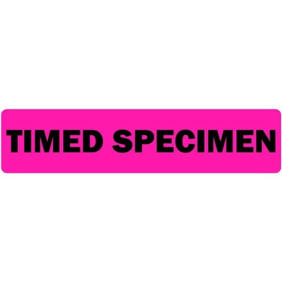 Timed Specimen Medical Labels