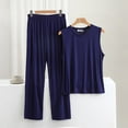 thumbnail image 1 of Timegard 2 Piece Sets for Men Plus Size Pajamas Loungewear Summer Soft Tank Tops Pants Outfits with Pockets, 1 of 3