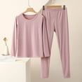 thumbnail image 1 of Timegard 2 Piece Sets for Women Pajamas Thermal Underwear Long Sleeve Tops Bottom Comfy Casual Fall Outfits, 1 of 3