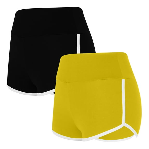 Timegard 2pc Shorts for Women Casual Workout Running Shorts Fitting Comfy Athletic Summer Solid Color