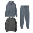 thumbnail image 1 of Timegard 3 Piece Sweatsuit Set for Women Long Sleeve Crewneck Top and Hoodies Pullover Joggers Fall Comfy Outfits, 1 of 5