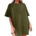 thumbnail image 1 of Timegard Athletic Tops for Women Crewneck Loose Workout Running Tee Shirts Solid Color Short Sleeve Basic Top, 1 of 5